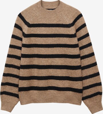 MANGO Sweater 'HUMMUS' in Brown: front