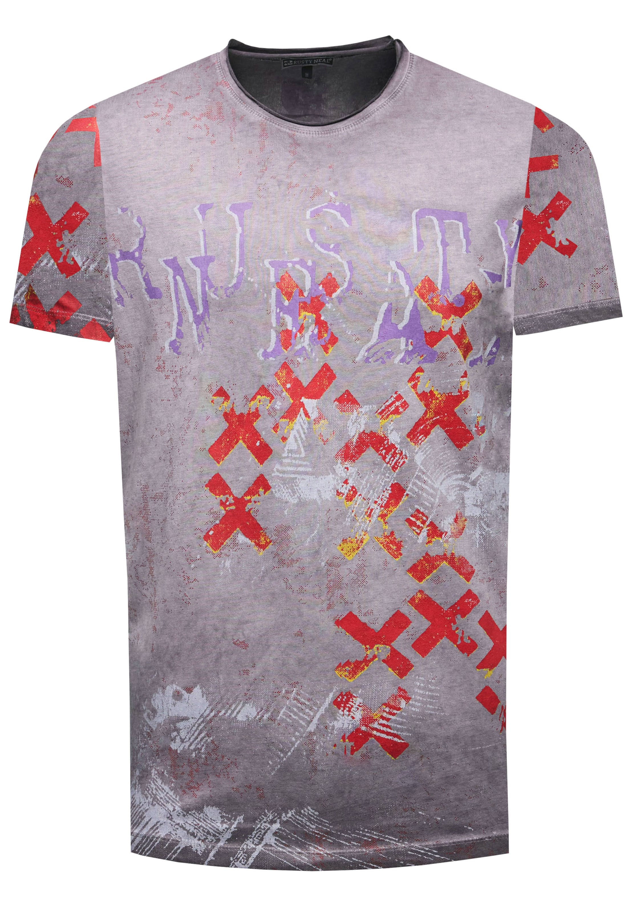 Rusty Neal T-Shirt in Grau: Vorderseite