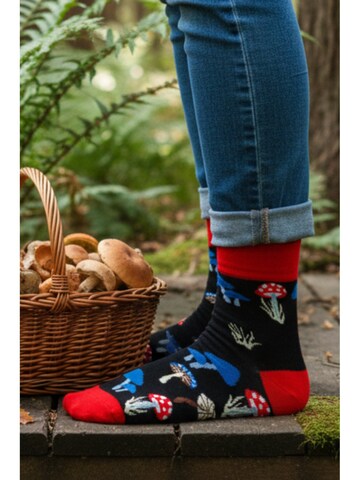 Sokisahtel Socken 'MUSHROOM cotton socks'‌‌‌‌‌ in Schwarz