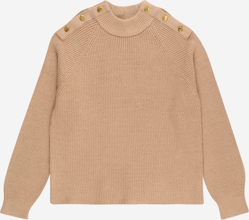 Vero Moda Girl Sweter 'HOLLY' w kolorze beżowy: przód