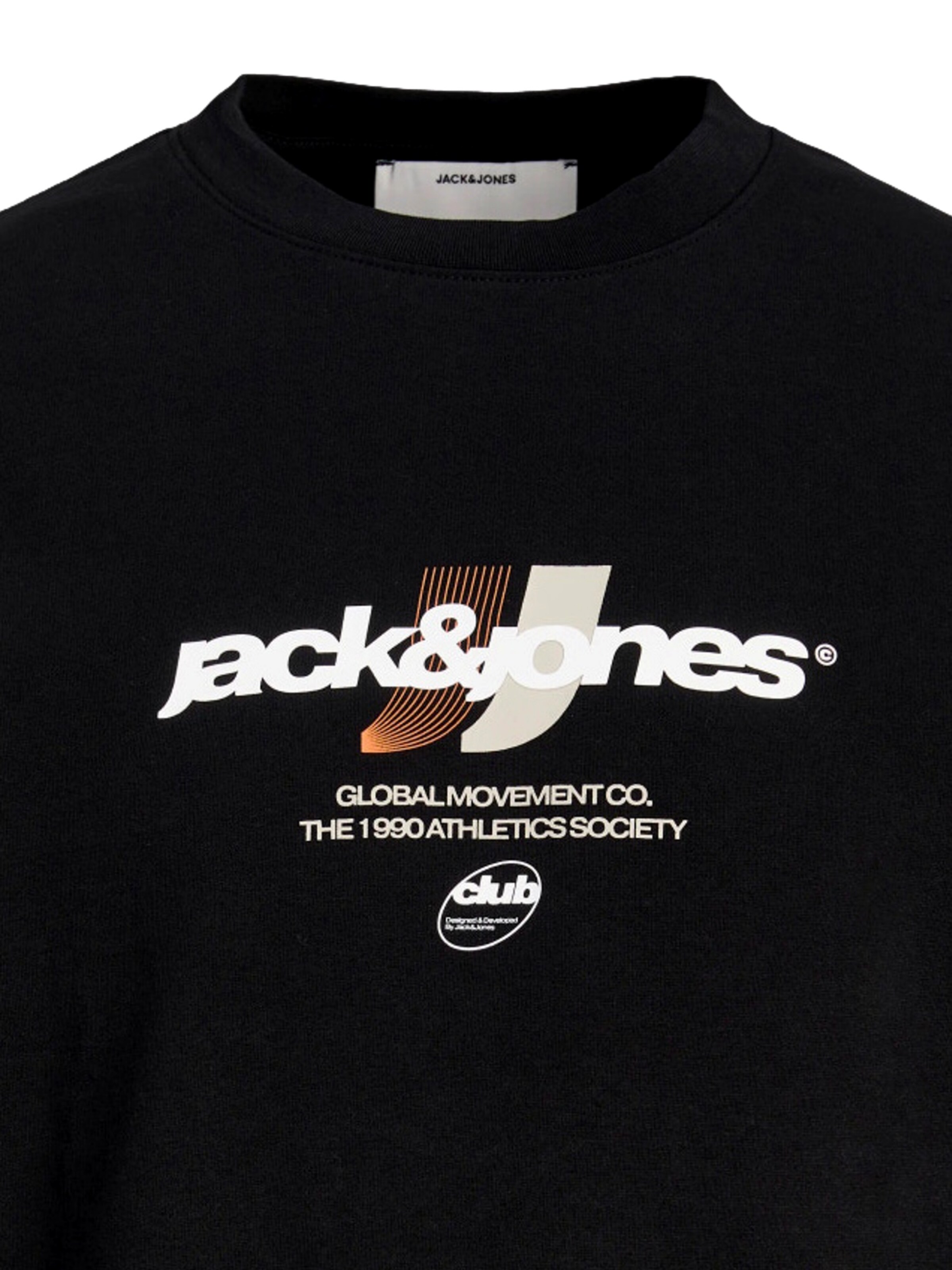 Jack & Jones Junior Sweatshirt 'JCOClub Branding' in Black