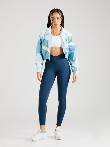 NIKE Skinny Workout Pants 'ONE' in Blue