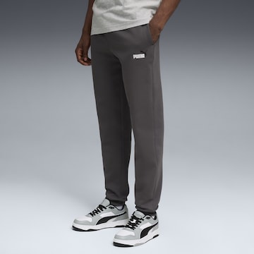 PUMA Tapered Workout Pants 'Essentials 2 No.1' in Grey: front