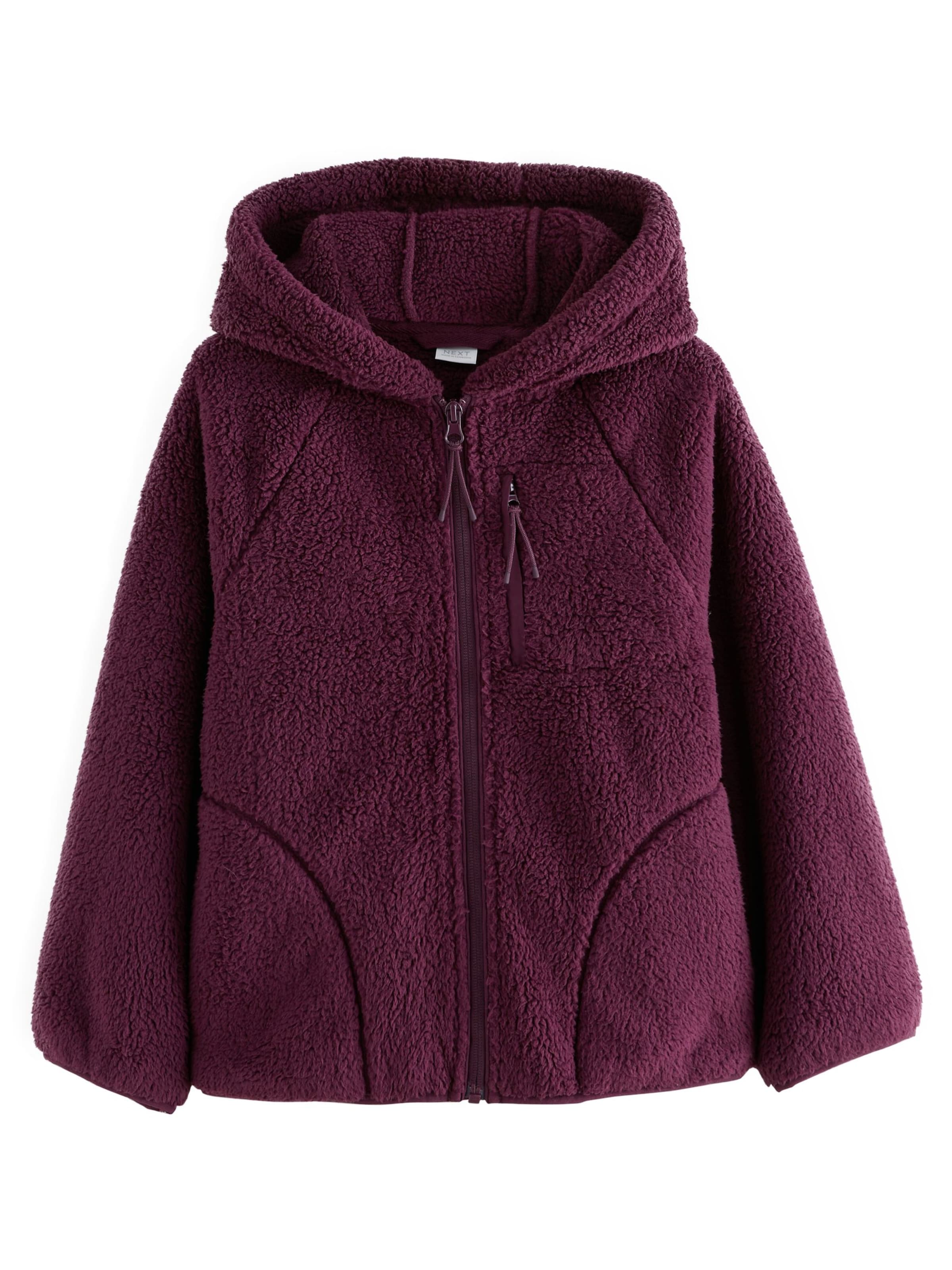 Next Fleecetakki värissä punainen: etupuoli