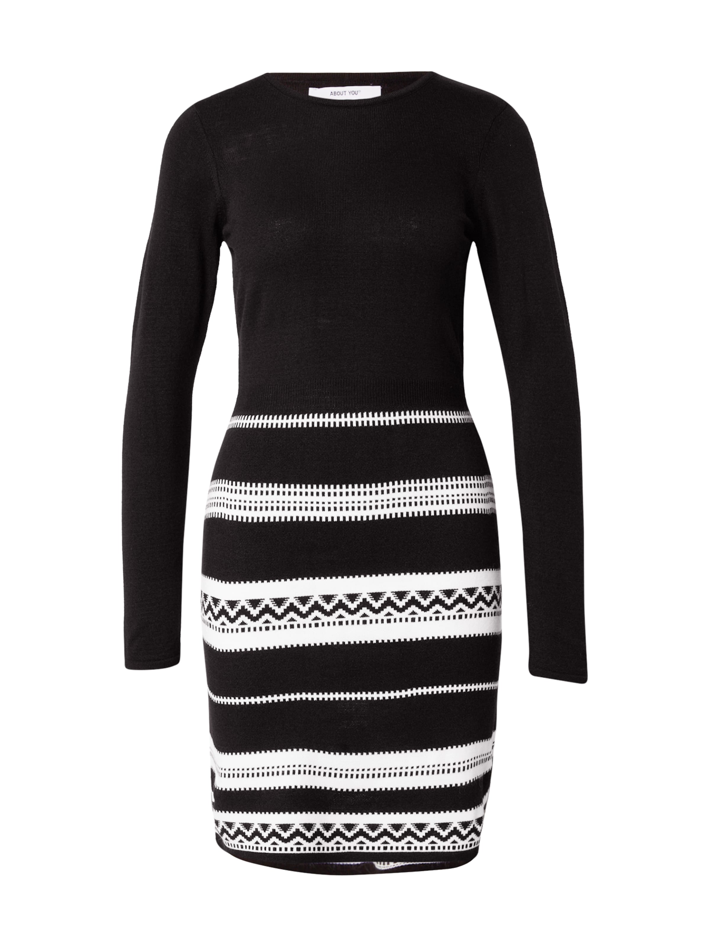 ABOUT YOUPletena haljina &#x27;Penelope&#x27; - crna boja: prednji dio