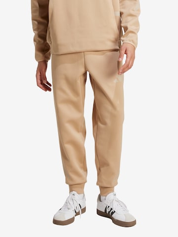 ADIDAS SPORTSWEARTapered Sportske hlače 'Z.N.E.' - bež boja: prednji dio