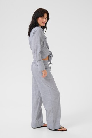 My Essential Wardrobe Wide Leg Hose 'SkyeMW' in Grau