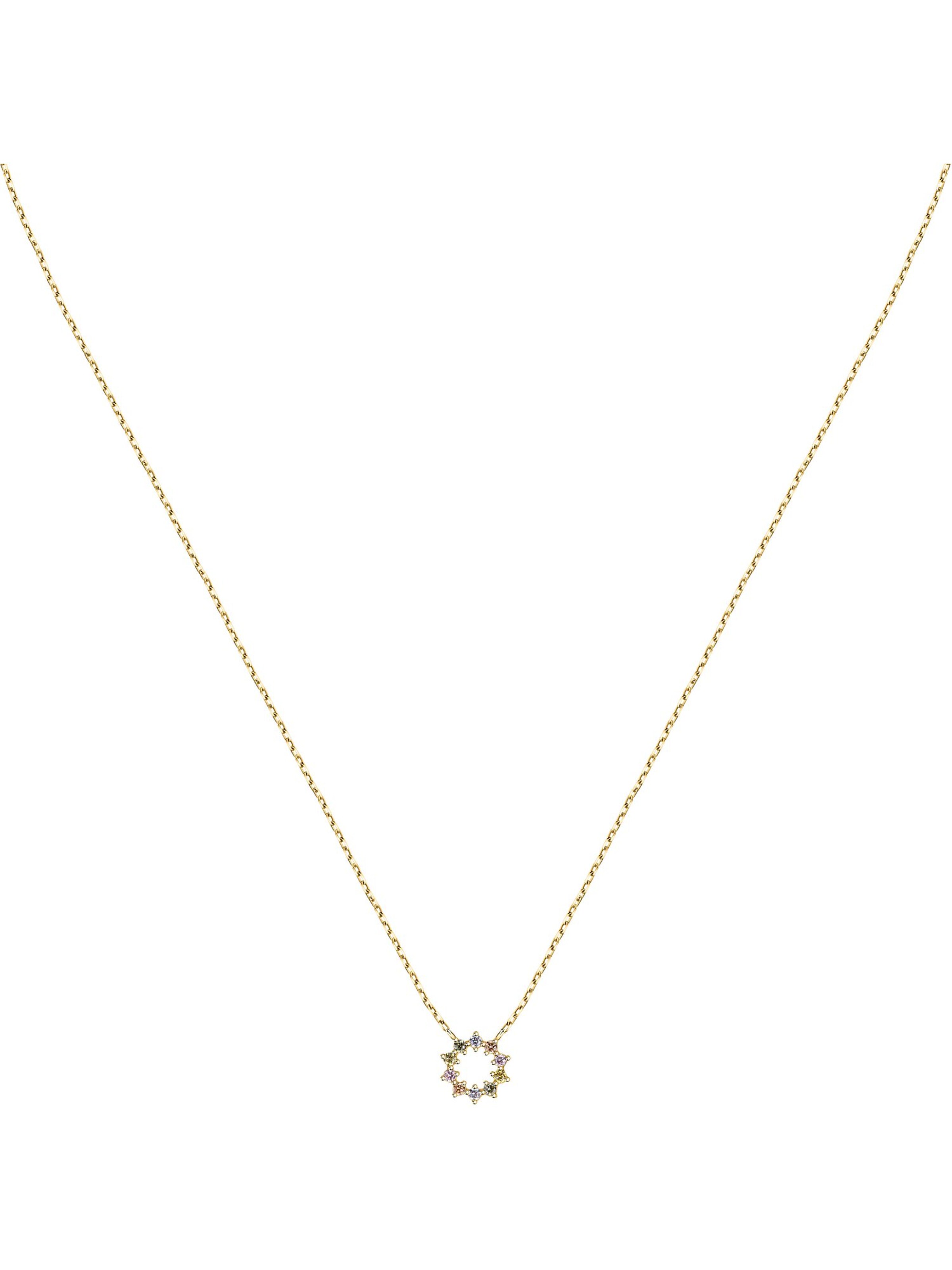 FAVS Necklace in Yellow: front