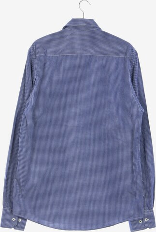 BASEFIELD Button Up Shirt in S in Blue