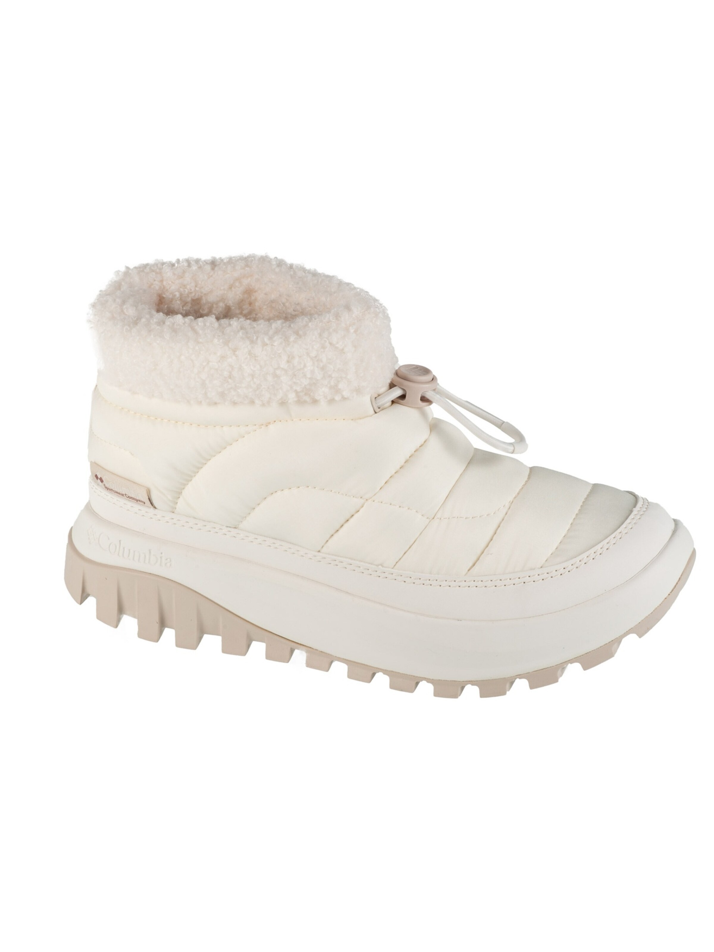 COLUMBIA Boots 'Snowtrot Shorty' in White: front