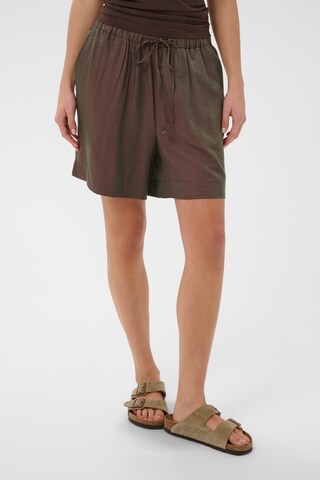 SAINT TROPEZ regular Bukser 'RosellaSZ' i brun: forside