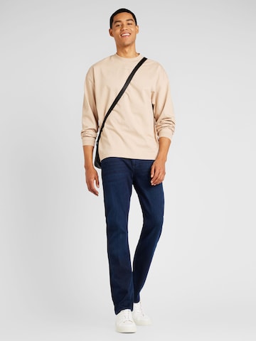 HUGO Sweatshirt 'Daposo' i beige