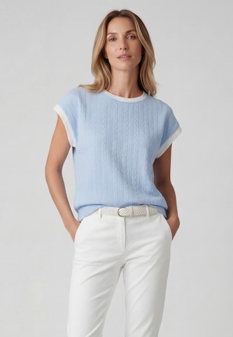 usha BLUE LABEL Trui in Blauw: voorkant