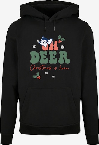 ABSOLUTE CULT Sweatshirt 'Oh Deer' in Zwart: voorkant