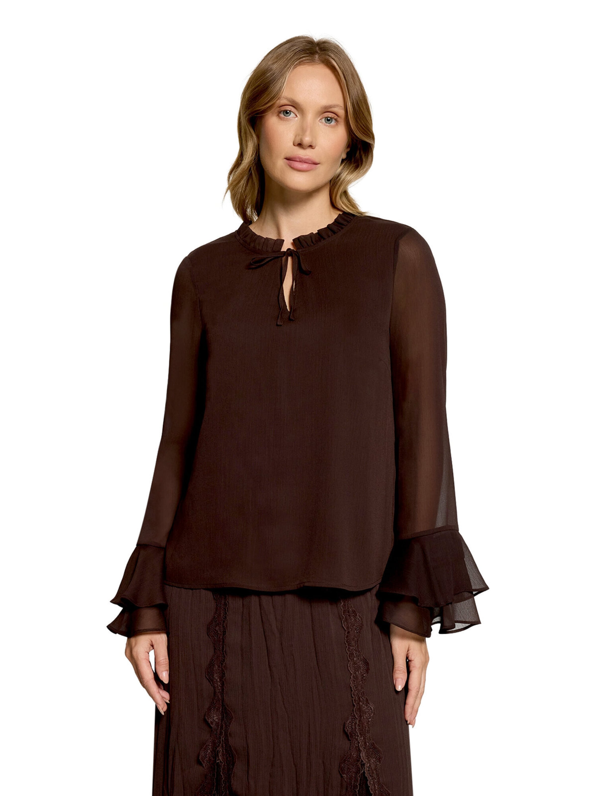 Cartoon Blouse in Bruin: voorkant