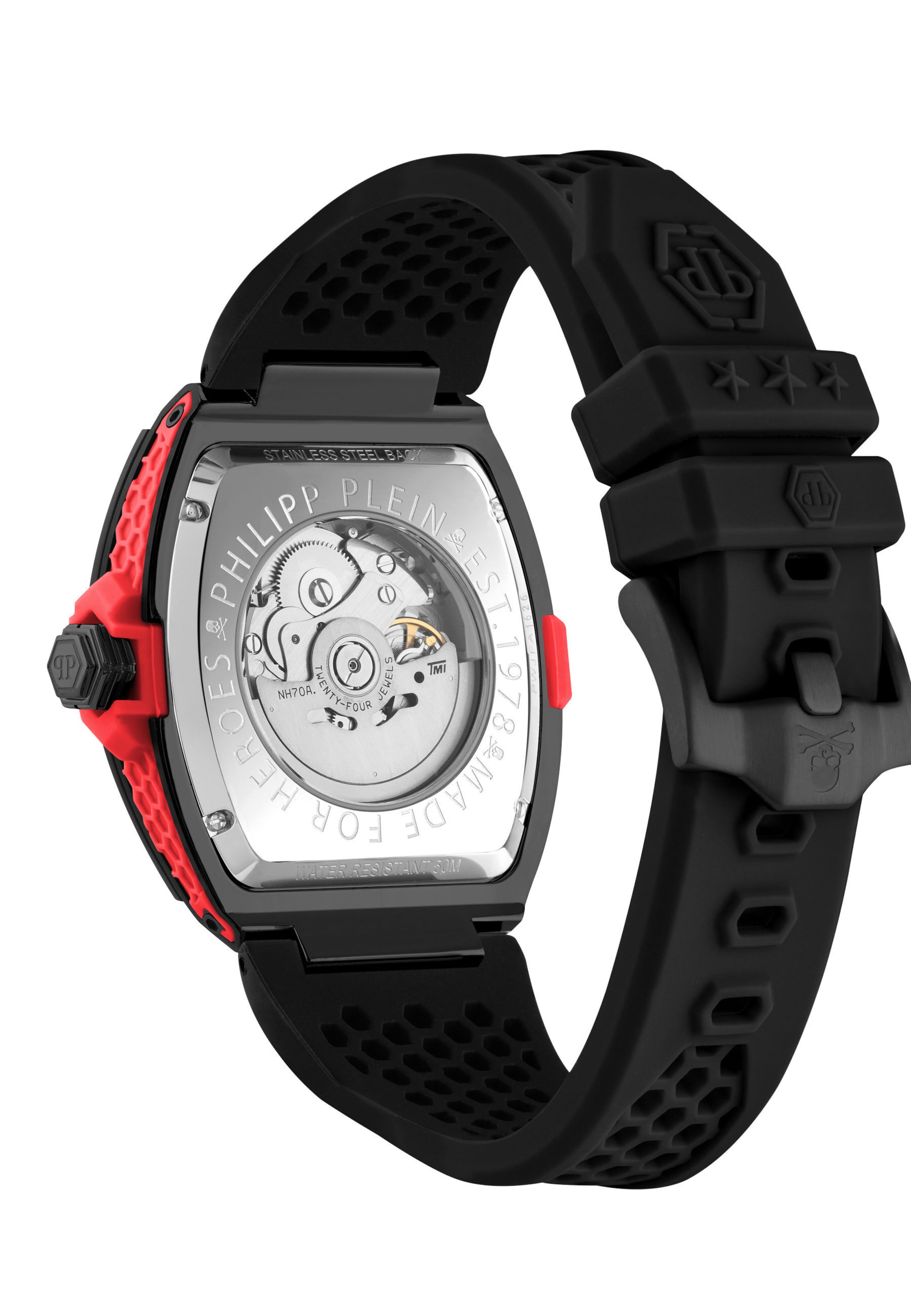 Montre à affichage analogique 'THE SKELETON' Philipp Plein Watches en noir