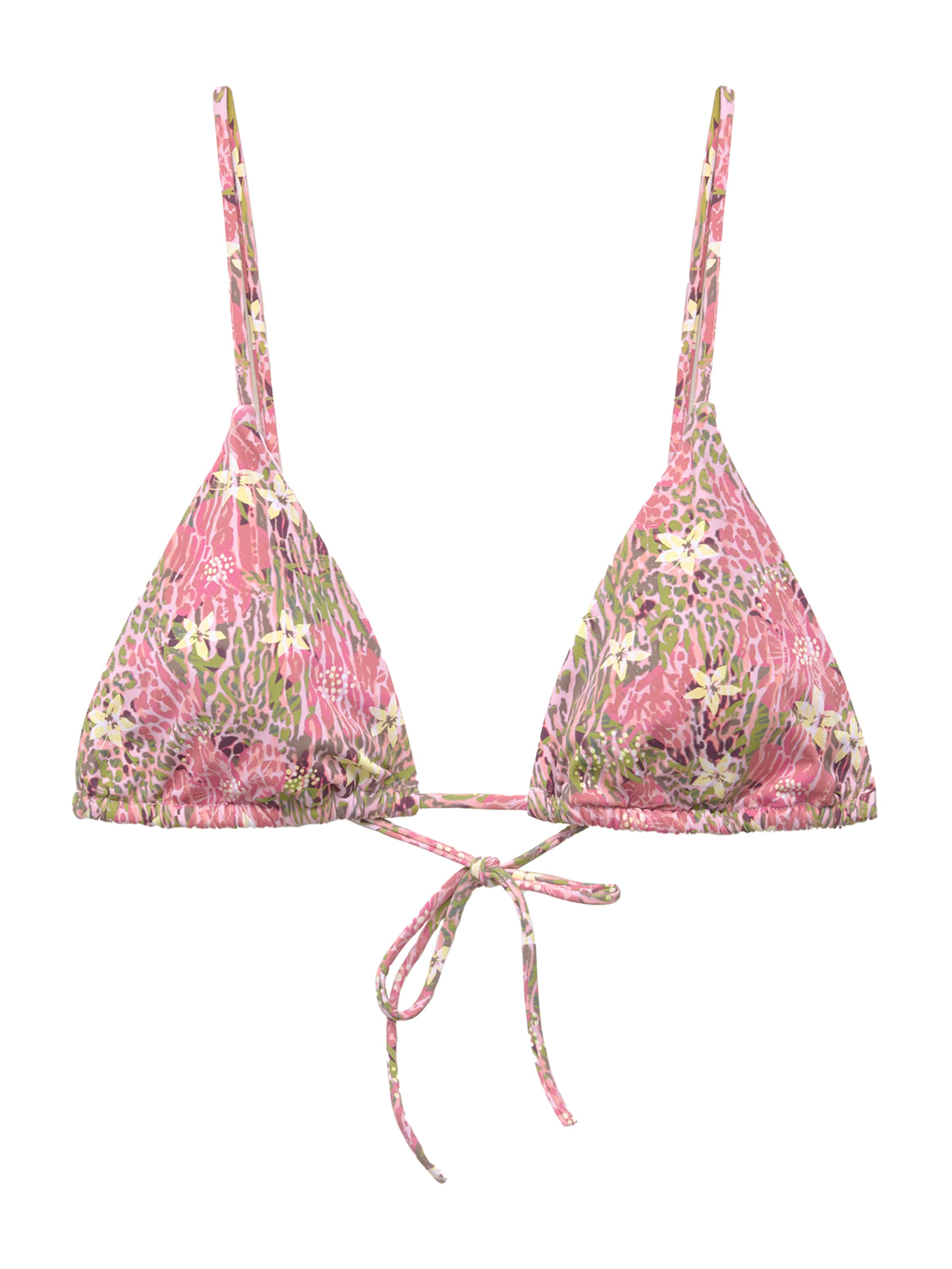 Pull&Bear Bikinioverdel i pastelgul / oliven / brombær / lyserød, Produktvisning