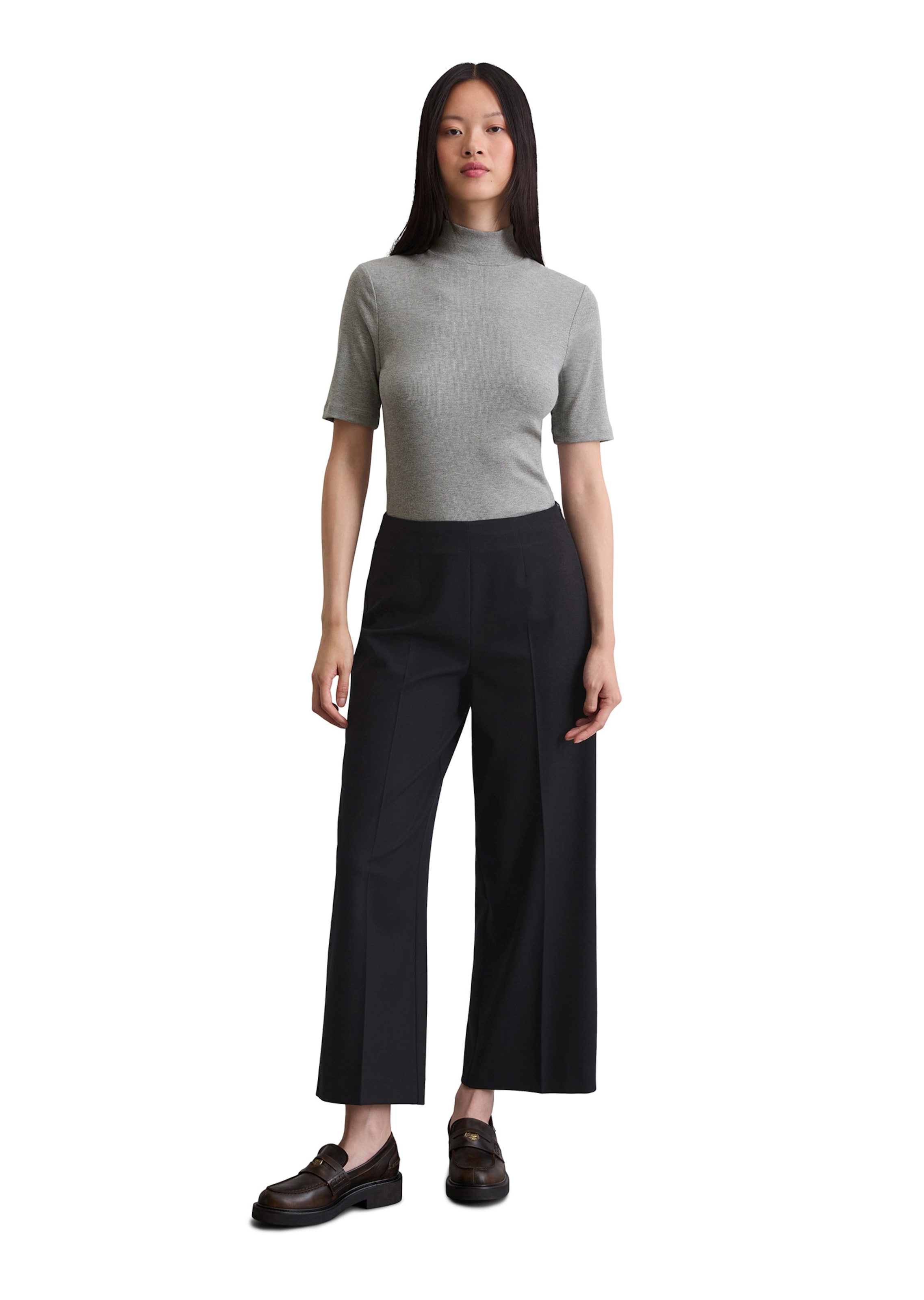Marc O'Polo Wide leg Broek in Blauw