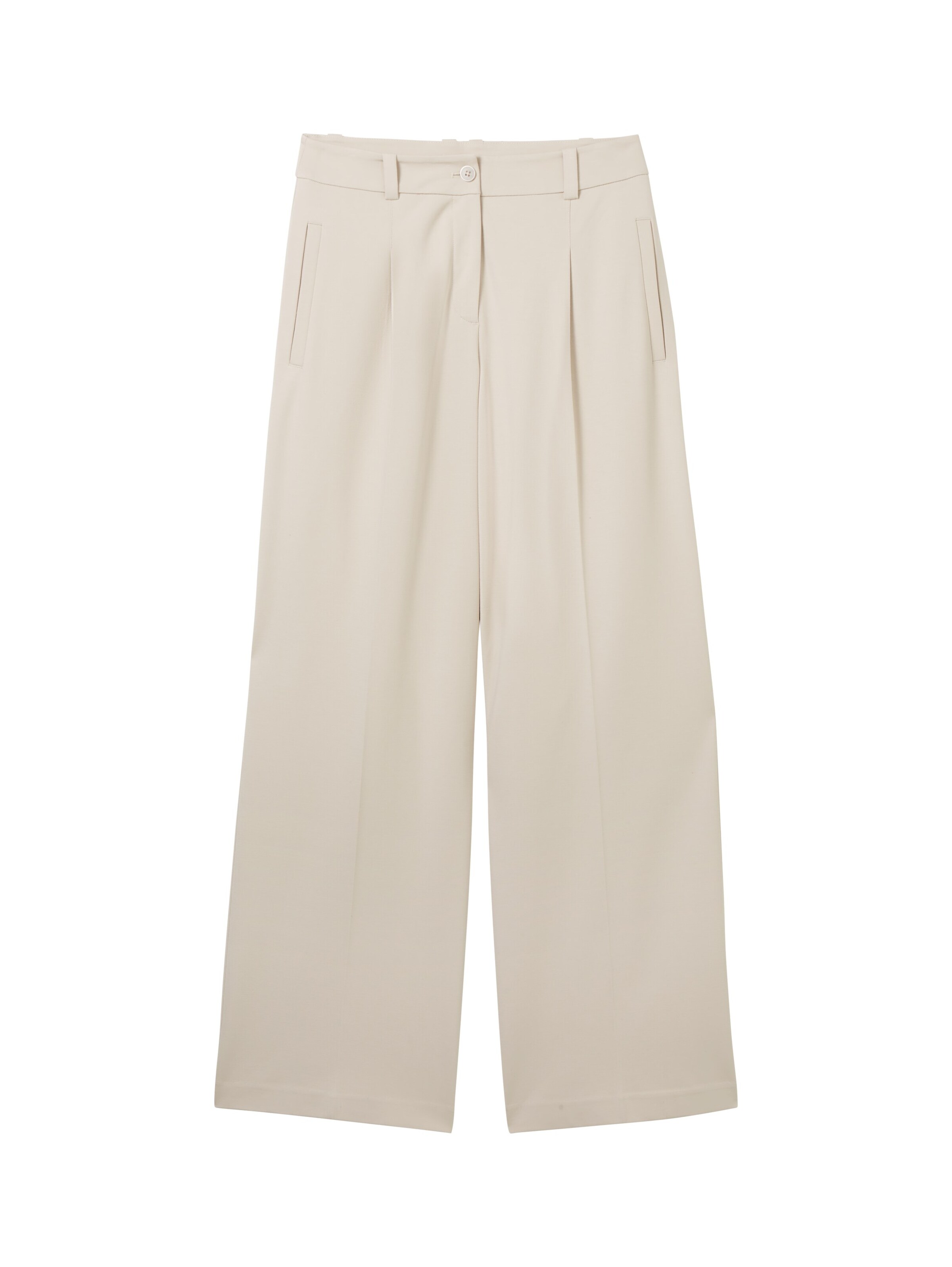 TOM TAILOR Loosefit Hose in Beige: Vorderseite