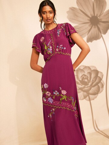 Robe love & roses en violet
