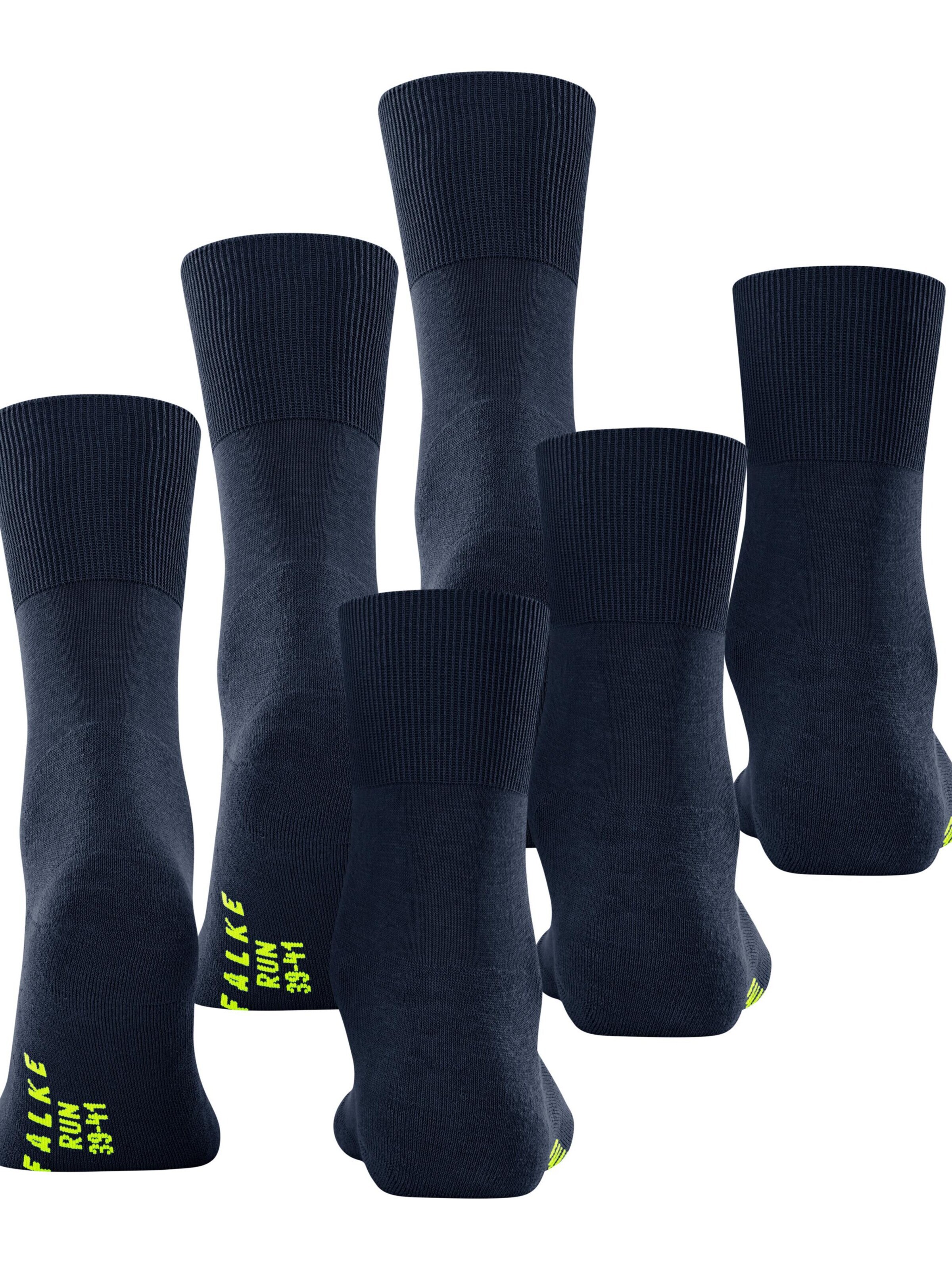 FALKE Socks 'Run 3-Pack' in Blue