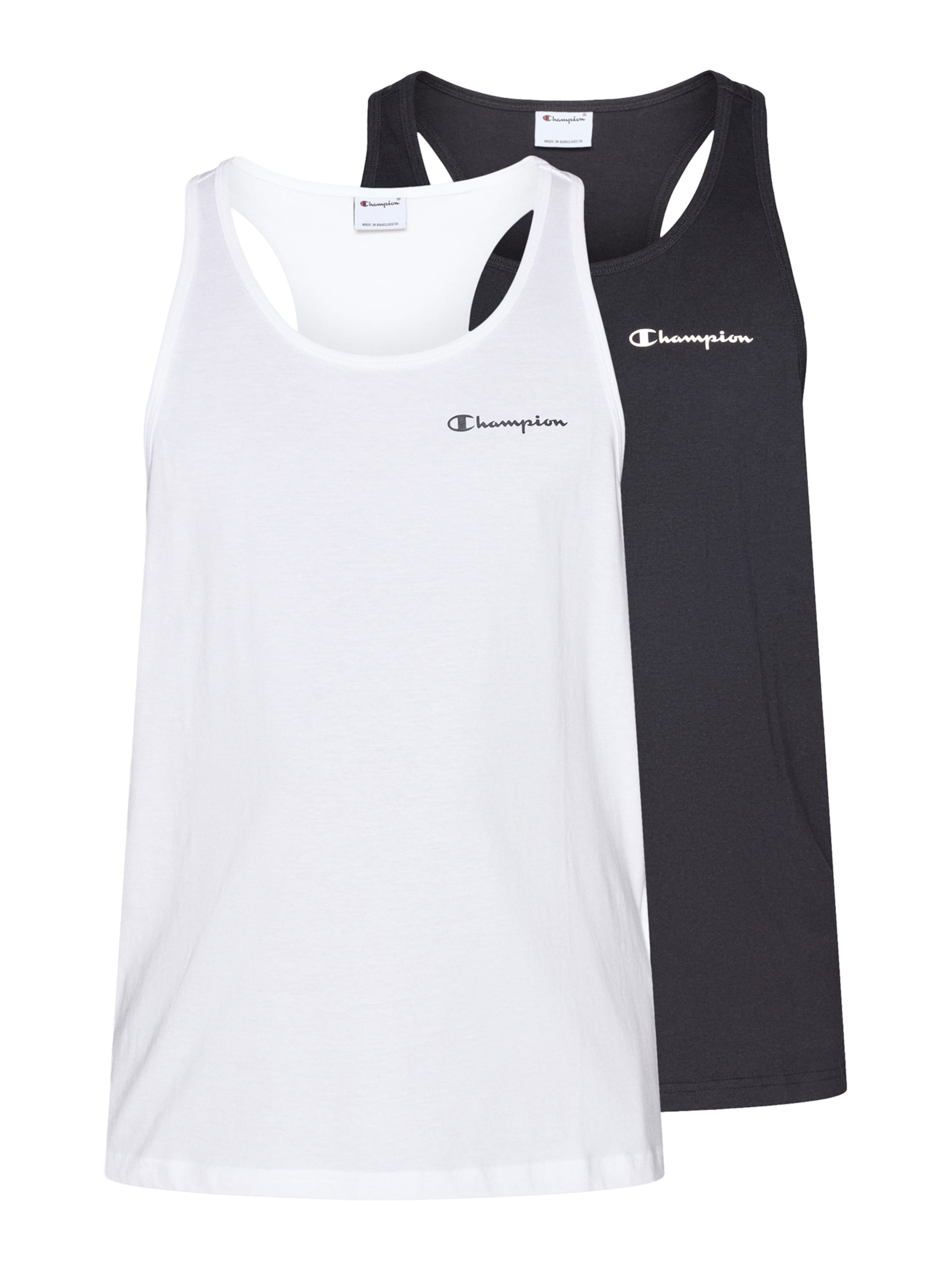 T-Shirt Champion Authentic Athletic Apparel en noir : devant