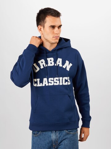 Urban Classics Regular fit Sweatshirt in Blue: front