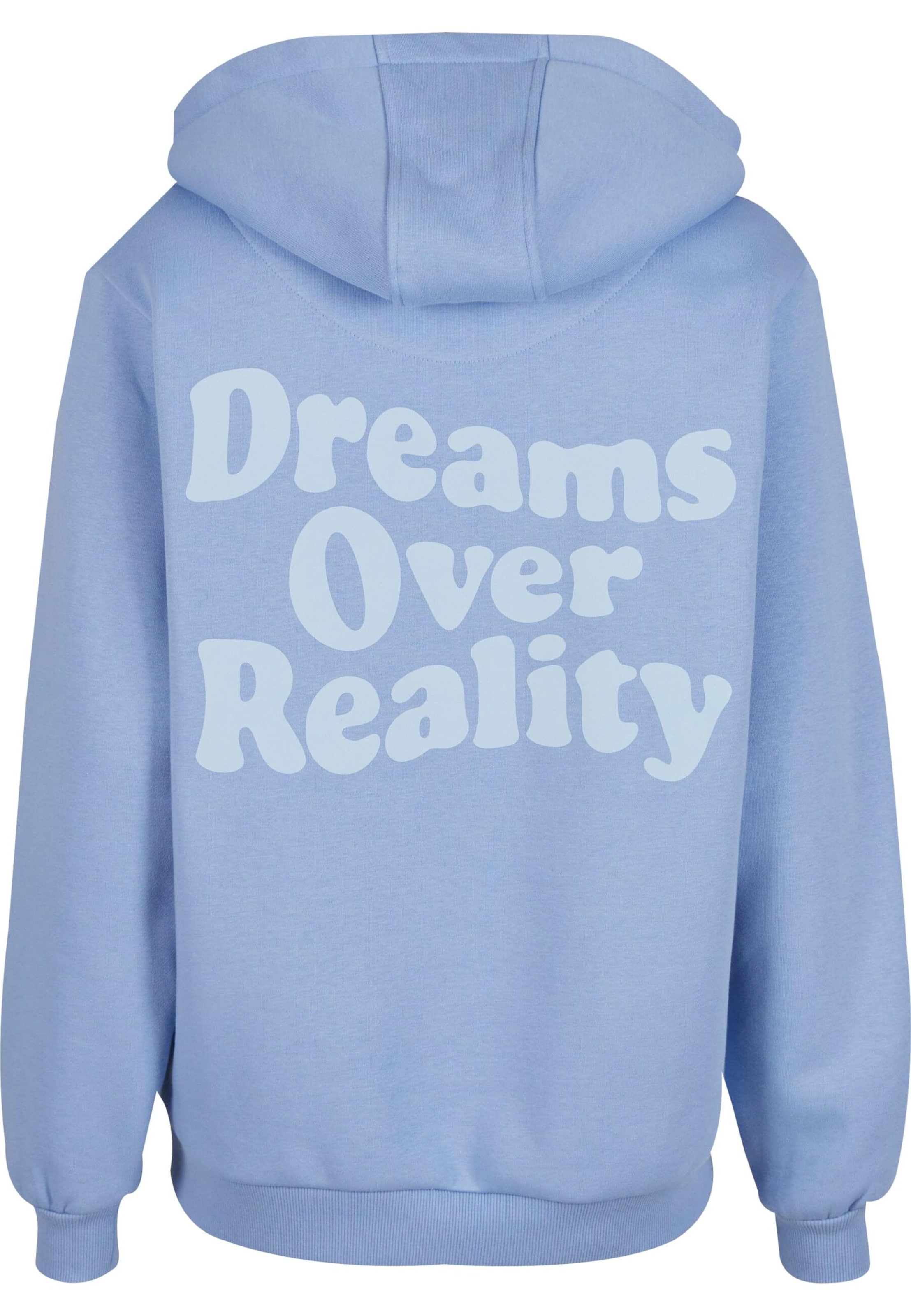 Miss Tee Sweatshirt 'Dreams Over Reality' i blå: forside