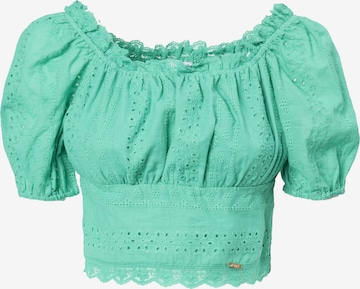 Influencer Pusero värissä vihreä: etupuoli