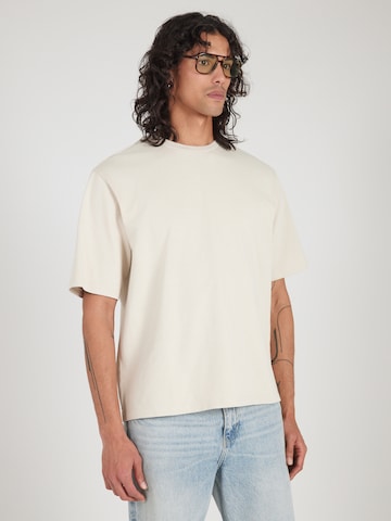 T-Shirt QS en beige : devant