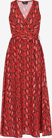 faina - Vestido 'Festive' em vermelho: frente