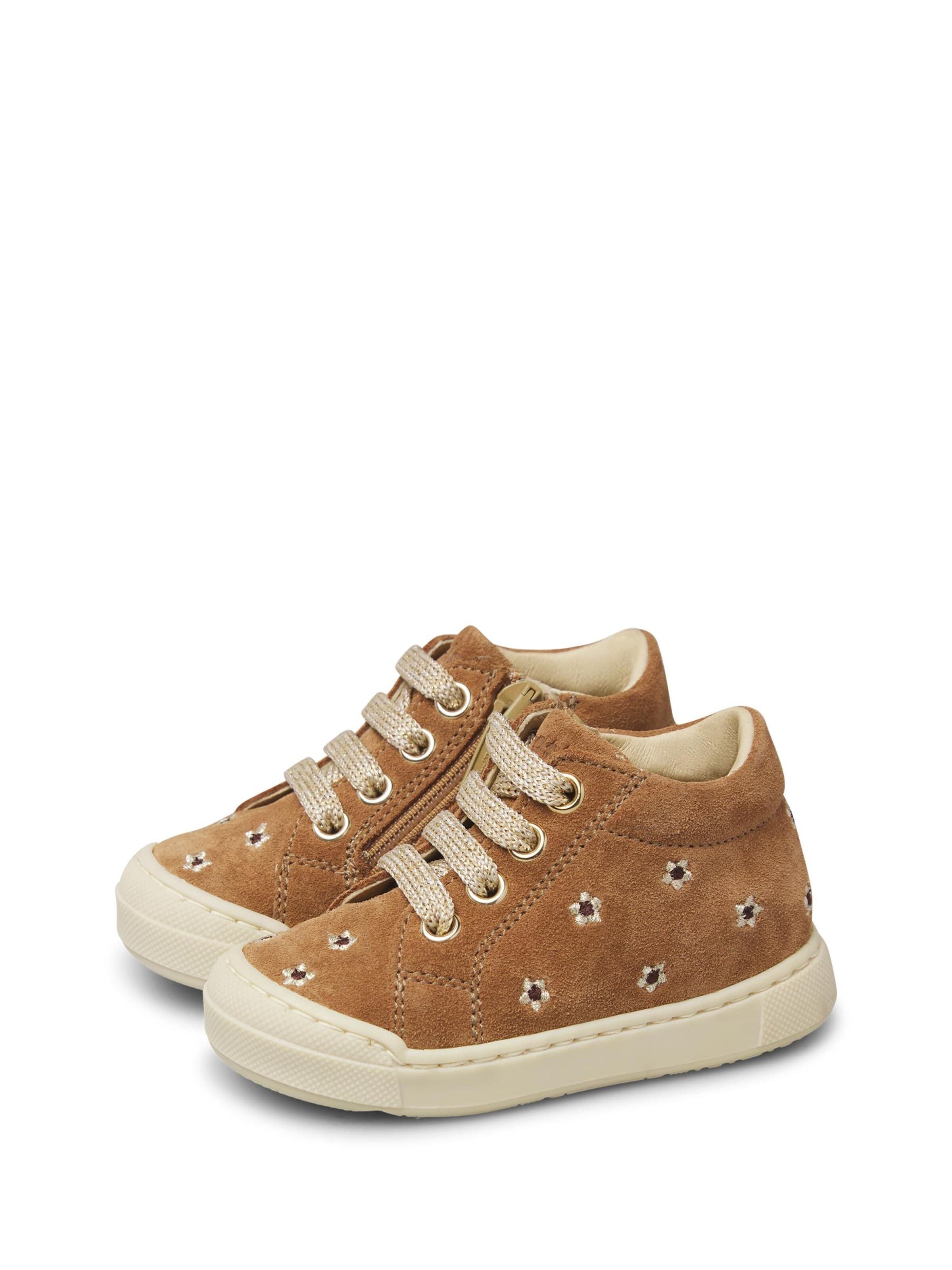 Baskets 'SNOPES EMBR.DAISIES ZIP' Falcotto en marron