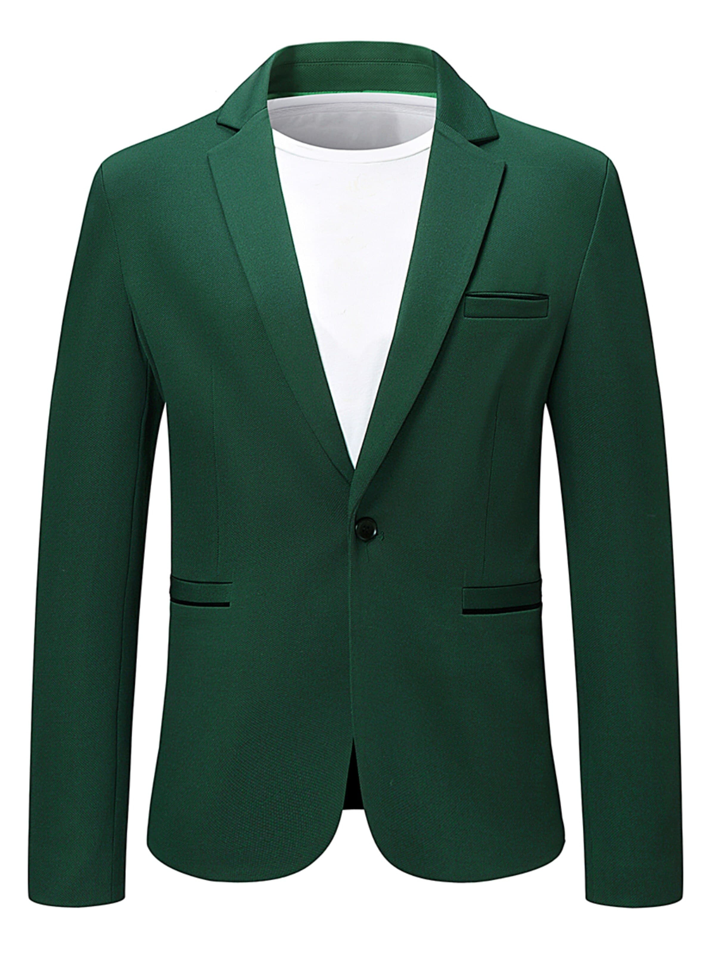 YOUTHUP Slim fit Suit 'Einheit' in Green