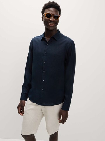 Coupe regular Chemise Marks & Spencer en bleu : devant