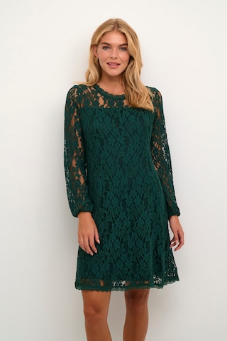 Cream Dress 'Kit' in Green: front