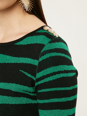 Influencer Sweater 'Animalier' in Green