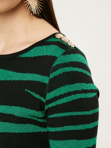 Pull-over 'Animalier' Influencer en vert