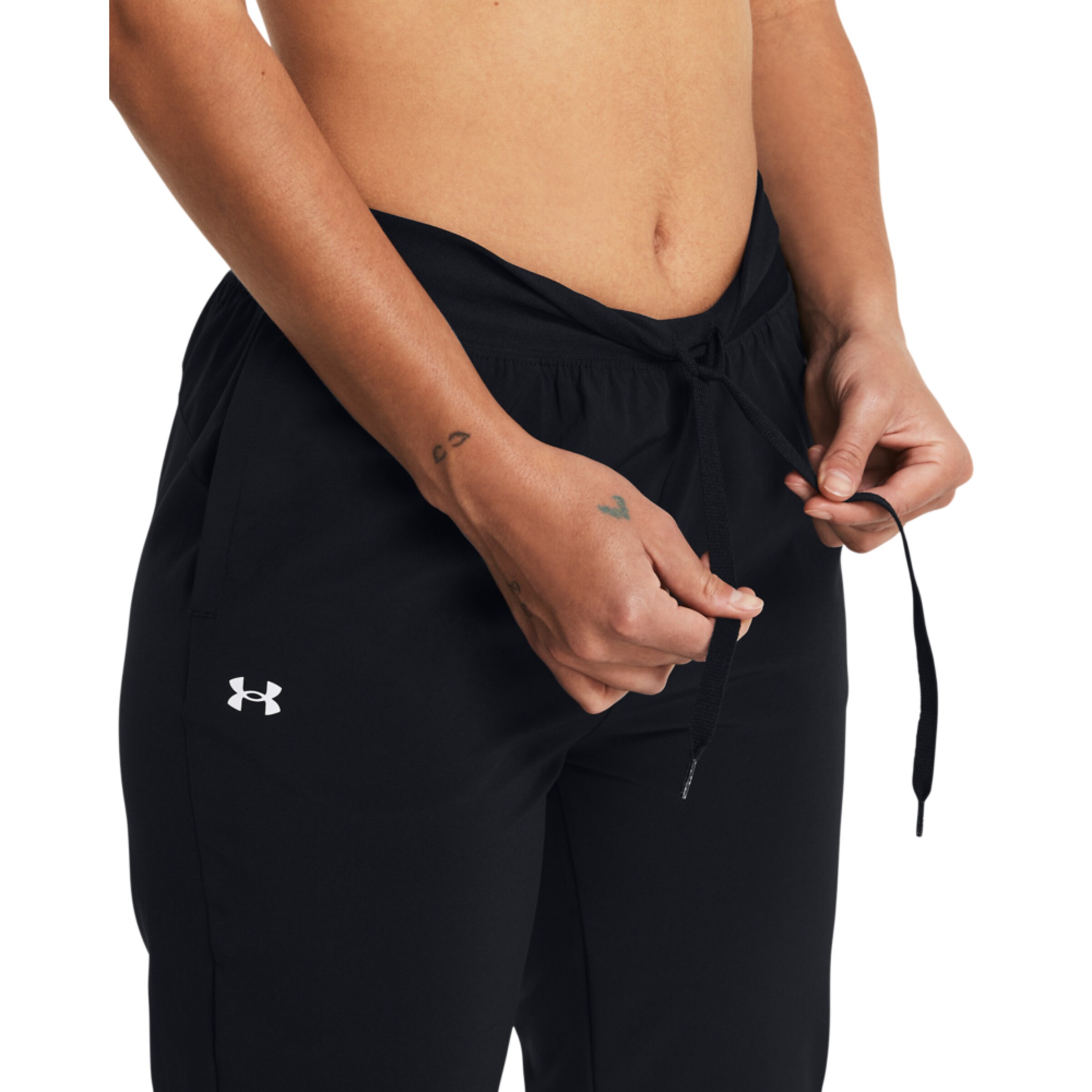 UNDER ARMOUR Tapered Sportnadrágok 'Rival' - fekete