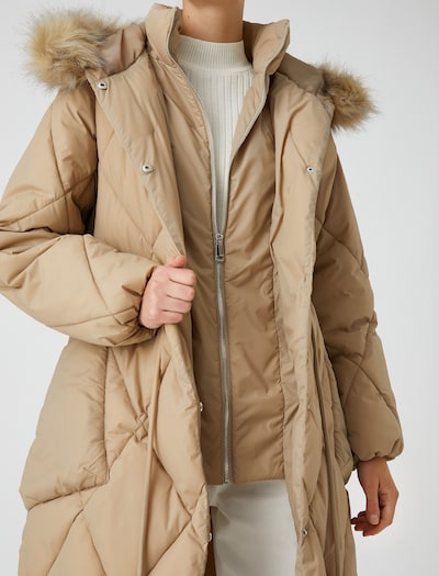Koton Between-Seasons Coat in Dark beige, Item view