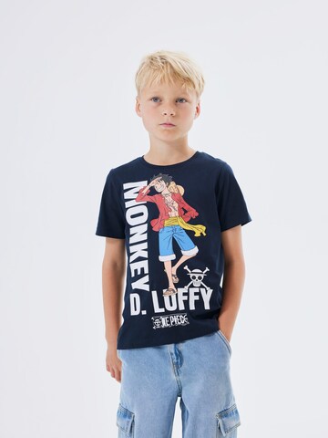 NAME IT Shirt 'NKMNate Onepiece' in Blue: front