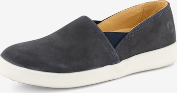 Travelin Slip-Ons 'Tours' in Blue: front