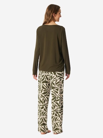 SCHIESSER Pajama 'Selected Premium' in Green