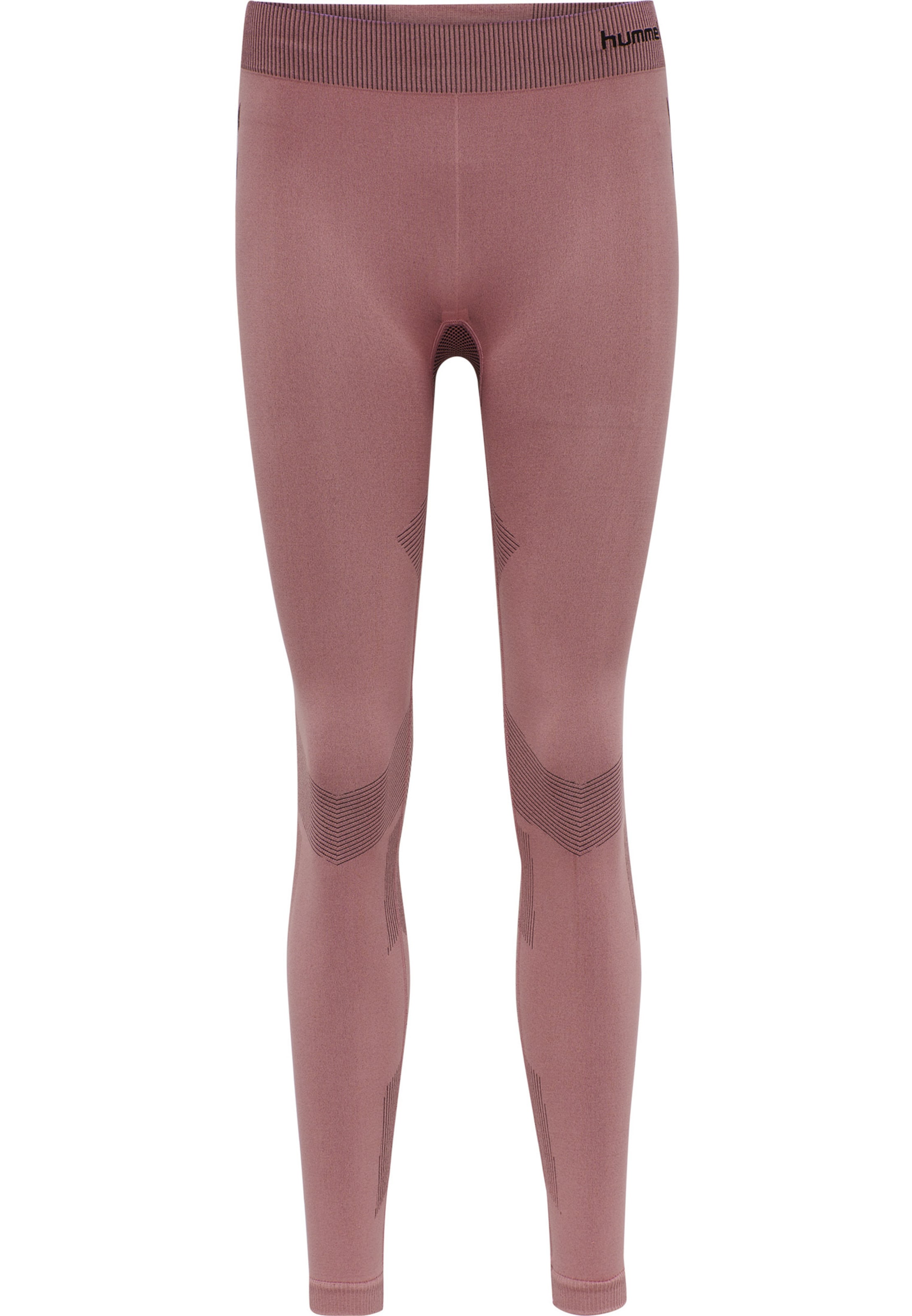 Skinny Pantalon de sport 'First' Hummel en rose : devant