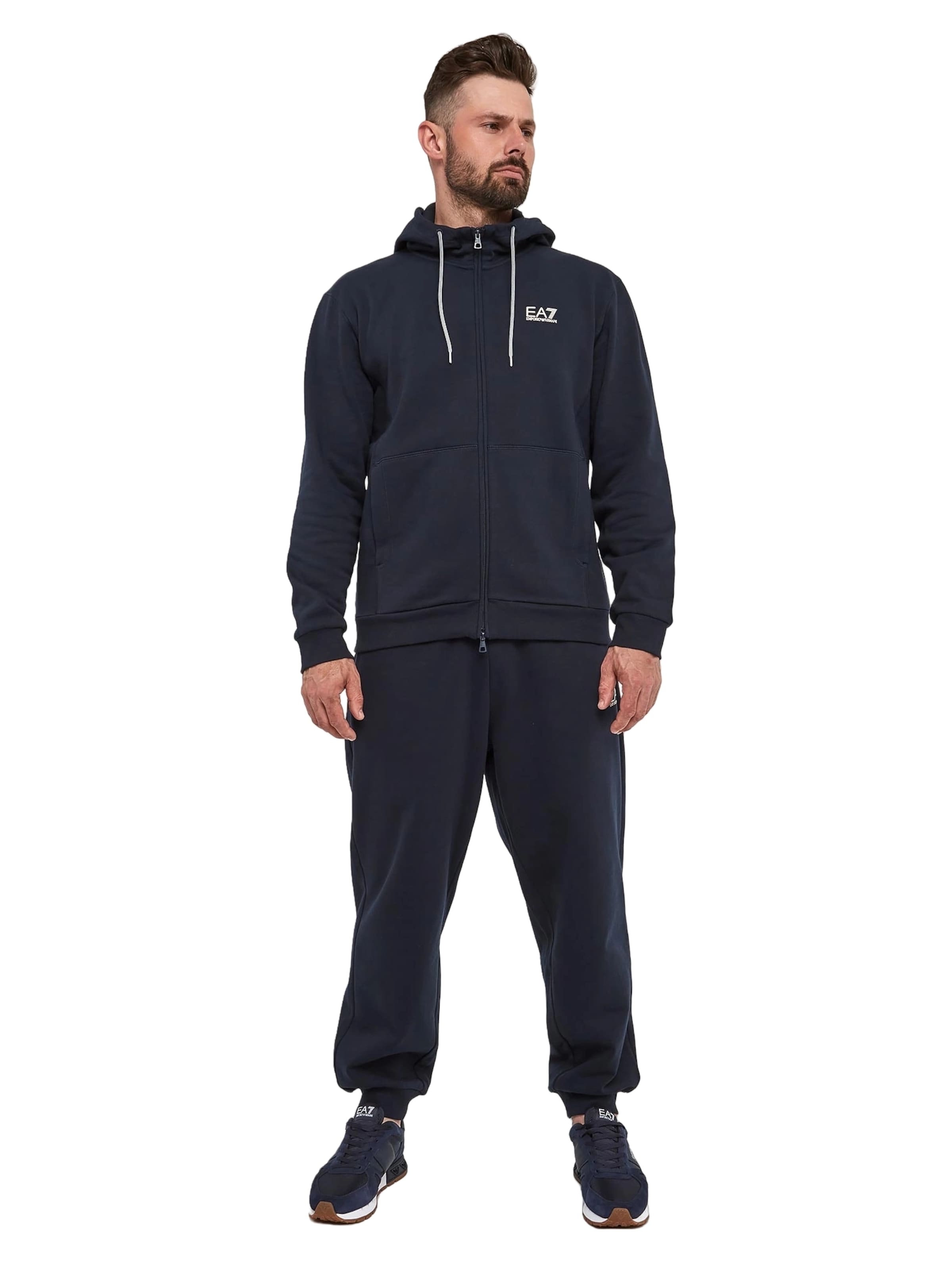 Tapered Pantaloni di EA7 Emporio Armani in blu