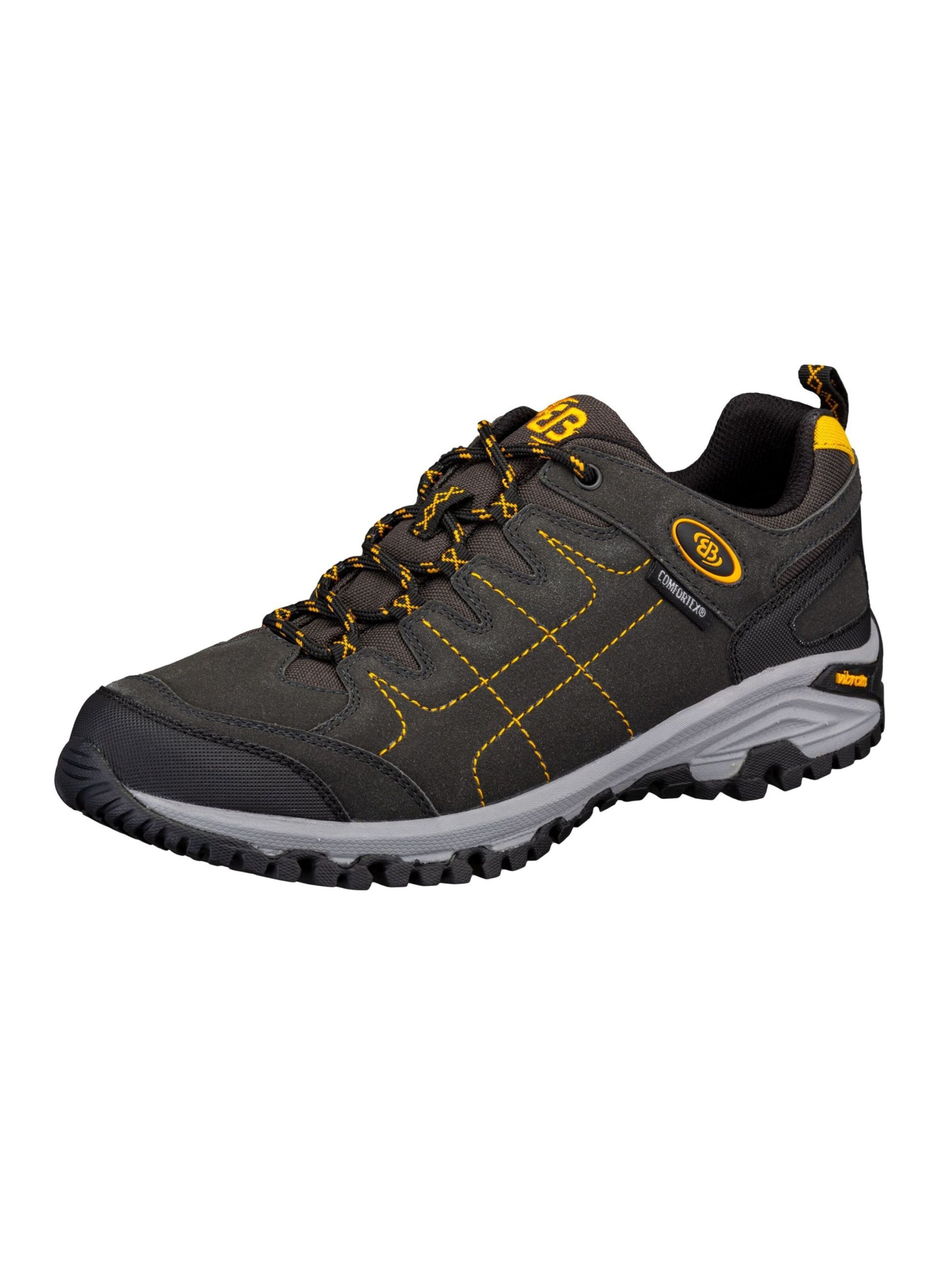 Brütting Low shoe 'Mount Shasta' in Dark brown / Yellow / Black, Item view