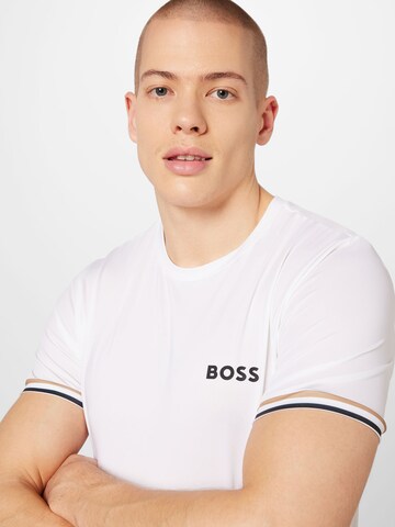 BOSS Green T-shirt i vit