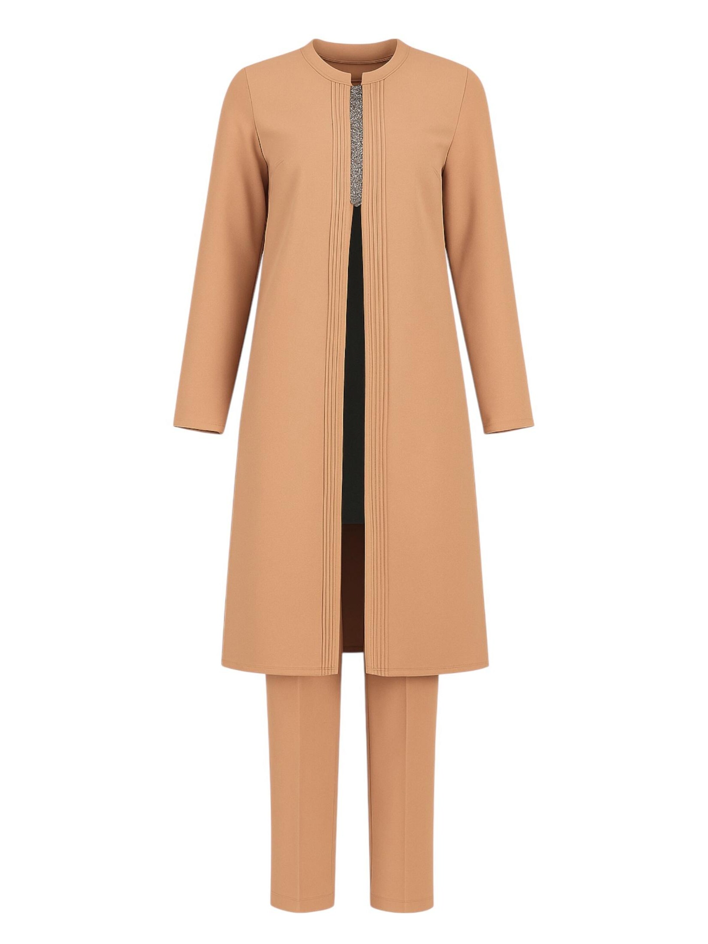 Completo pantalone 'NAZAN' di fashionshowcase in giallo: frontale