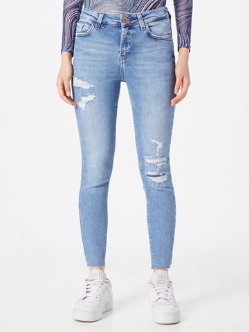 River Island Skinny Jeans in Blauw: voorkant