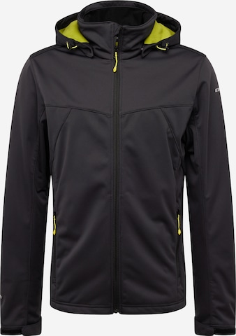 Veste outdoor 'BIGGS' ICEPEAK en noir : devant