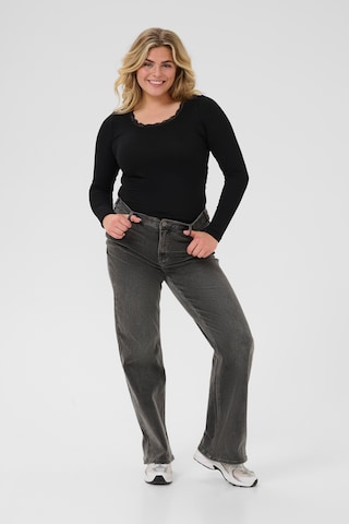 KAFFE CURVE Regular Jeans in Grau